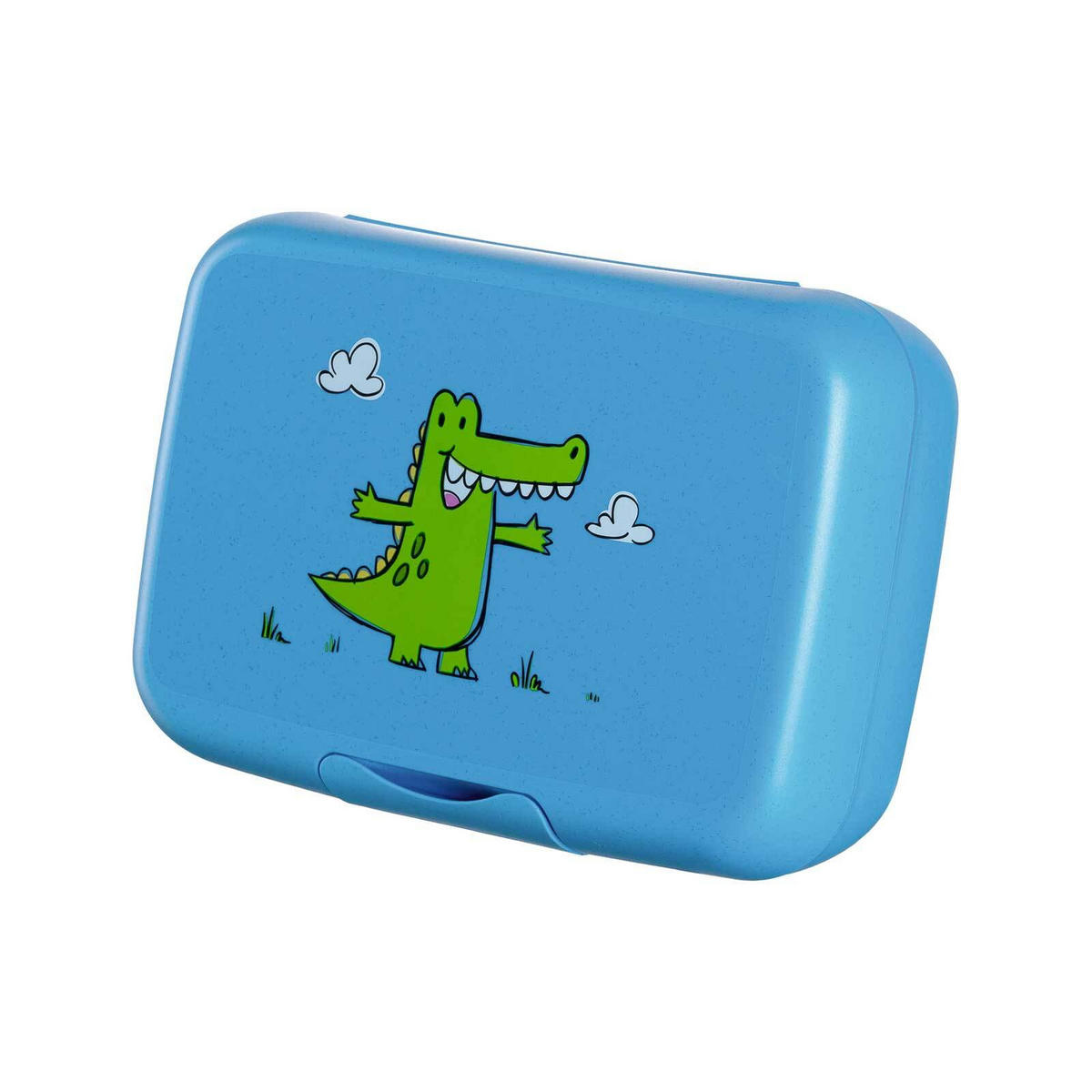 BROTDOSE Bambini Krokodil 13.5 x 19 x 6.6 cm - Blau, Kunststoff (19/6.6/13.5cm) - Leonardo Living