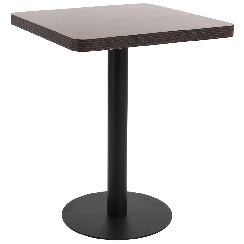 vidaXL Bistrotisch Braun 60x75x60 cm