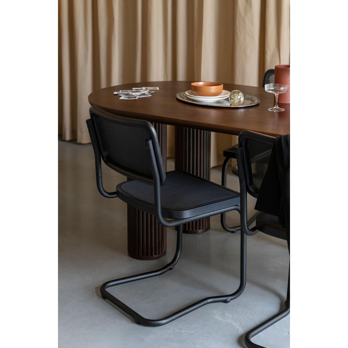 ESSZIMMERSTÜHLE Carree Schwarz - 2 er Set - Schwarz, Holz (49/83/53cm) - Dutchbone