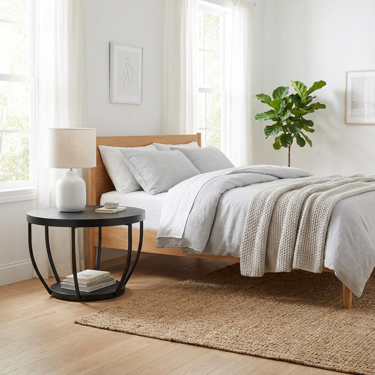 COUCHTISCH 80 cm Breite in Schwarz - Schwarz, Holzwerkstoff (80/80/45.5cm) - Home Collective