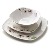 JÍDELNÍ SADA, porcelán, bronzová - hnědá, keramika (30/20/30cm) - Mondex