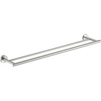 HANDTUCHHALTER Doppel 76 cm Edelstahl gebürstet - Silberfarben, Metall (15.2/81.3/5.1cm)