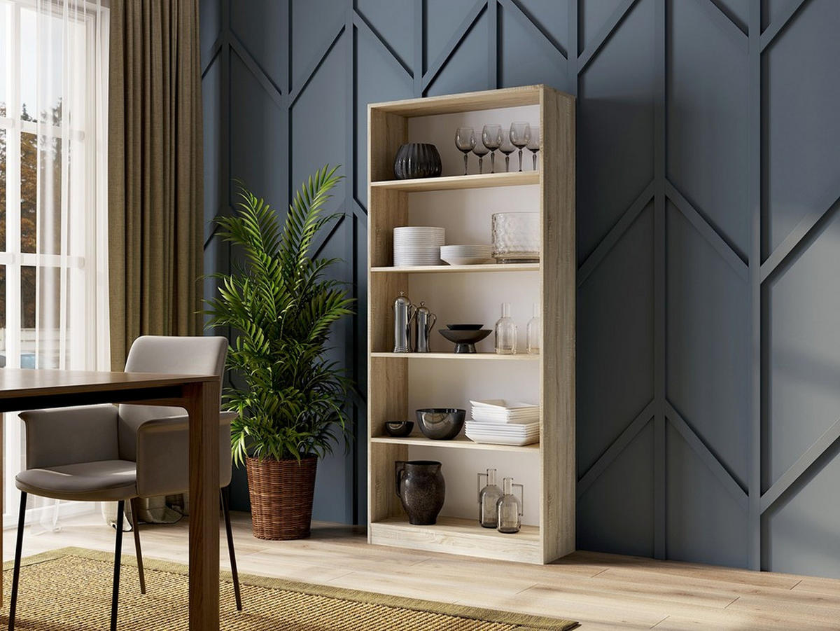 BÜCHERREGAL Sonoma 80/182/30 - Sonoma Eiche, Holzwerkstoff (80/182/30cm) - RAUMHIRSCH FURNITURE