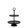 ETAGERE Lutek Schwarz 24/24/37 cm - Schwarz, Metall (24/37cm) - Light & Living