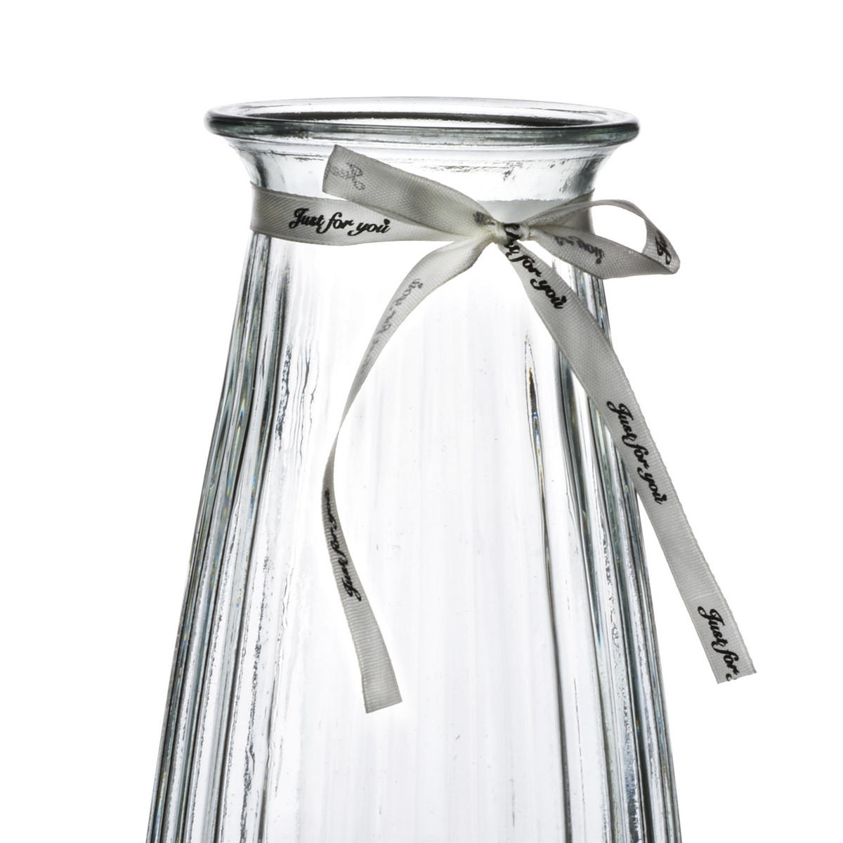 VASE Serenite Transparent 9,5x12xh29 cm Glas - Transparent, Glas (29cm) - Mondex