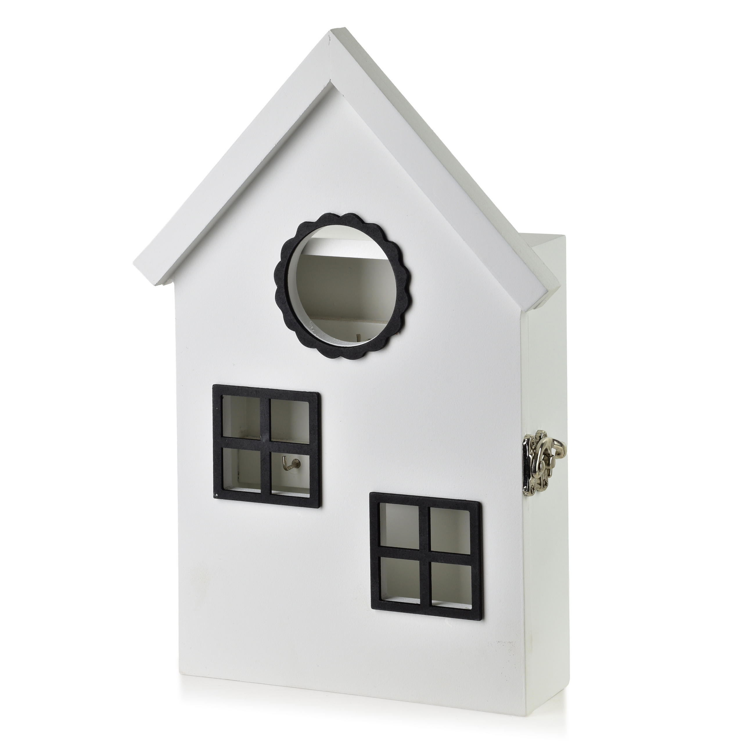 SCHLÜSSELKASTEN Stacy Weiß 20/6/29.5 cm Holz - Weiß, Holz (20/29.5/6cm) - Mondex