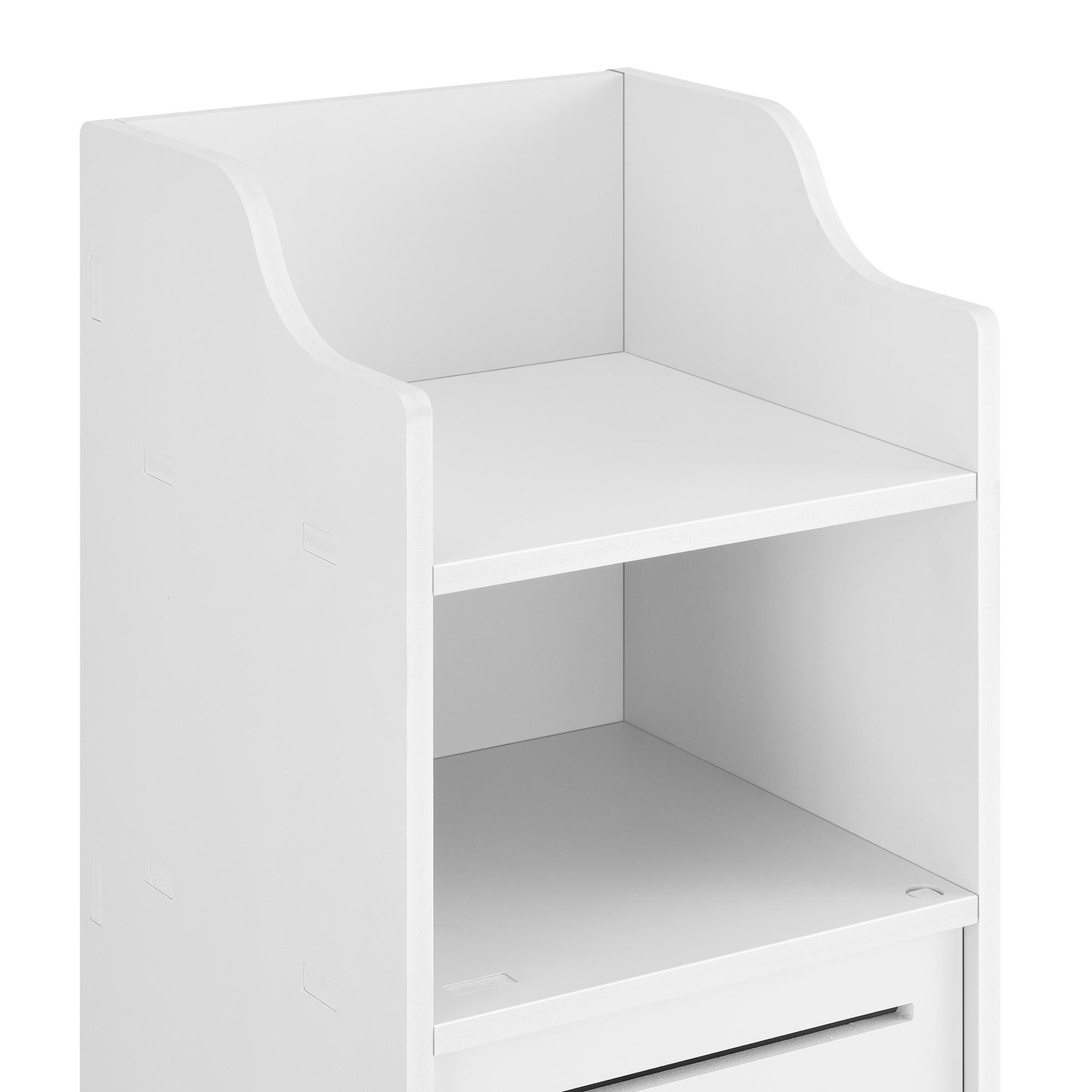 HOCHSCHRANK Mora - Weiß, Kunststoff (32/135/32cm) - [en.casa]