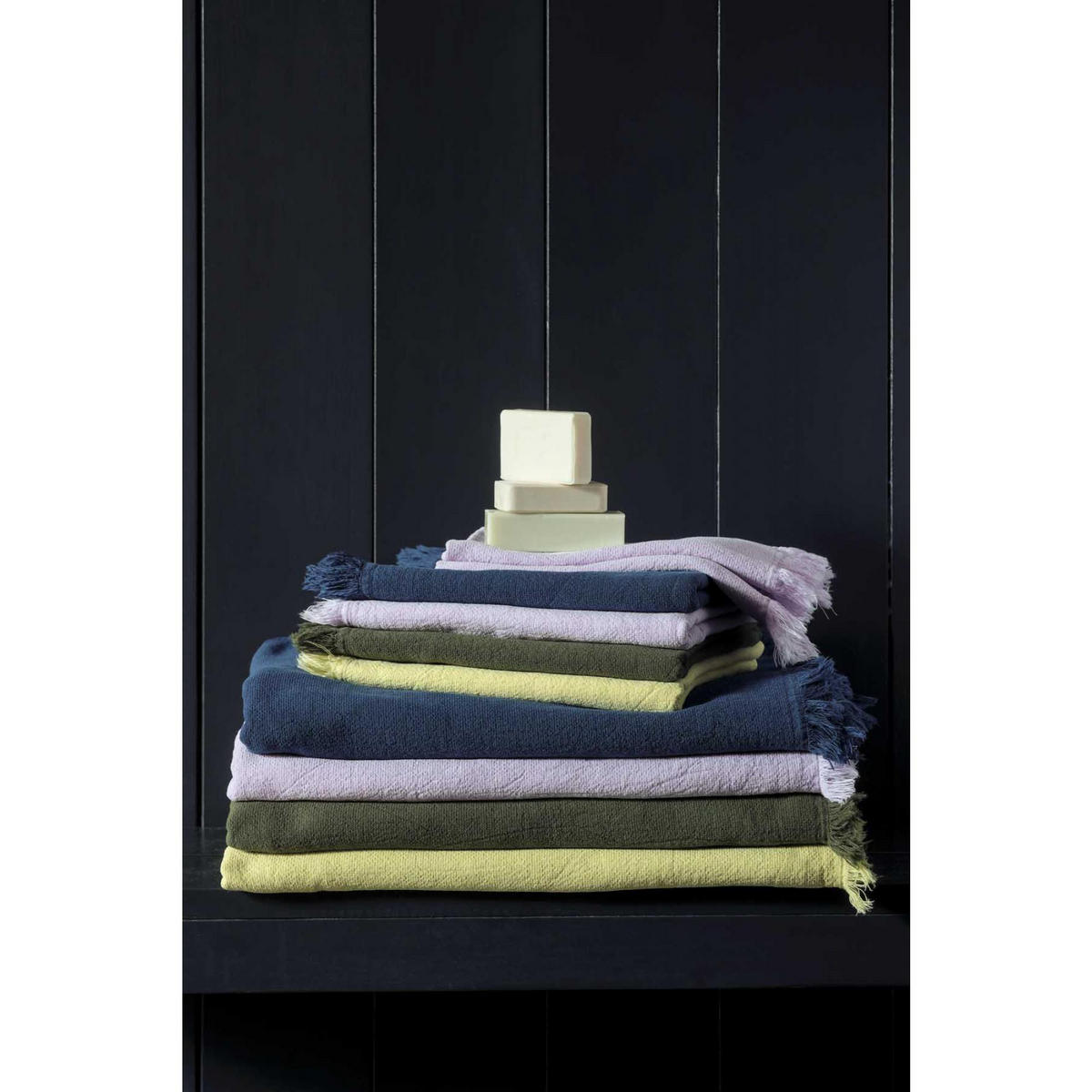 HANDTUCH Luna grünkohl 50 x 100 cm - Grün, Textil (50/100cm)