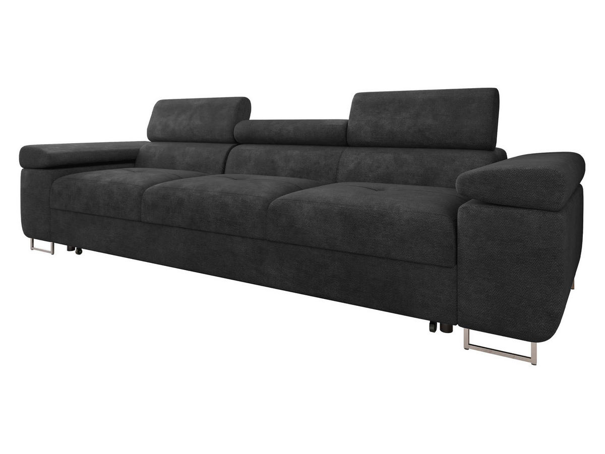 SCHLAFSOFA Torezio 3 Bis - Anthrazit, Holz/Textil (263/90/102cm) - MIRJAN24