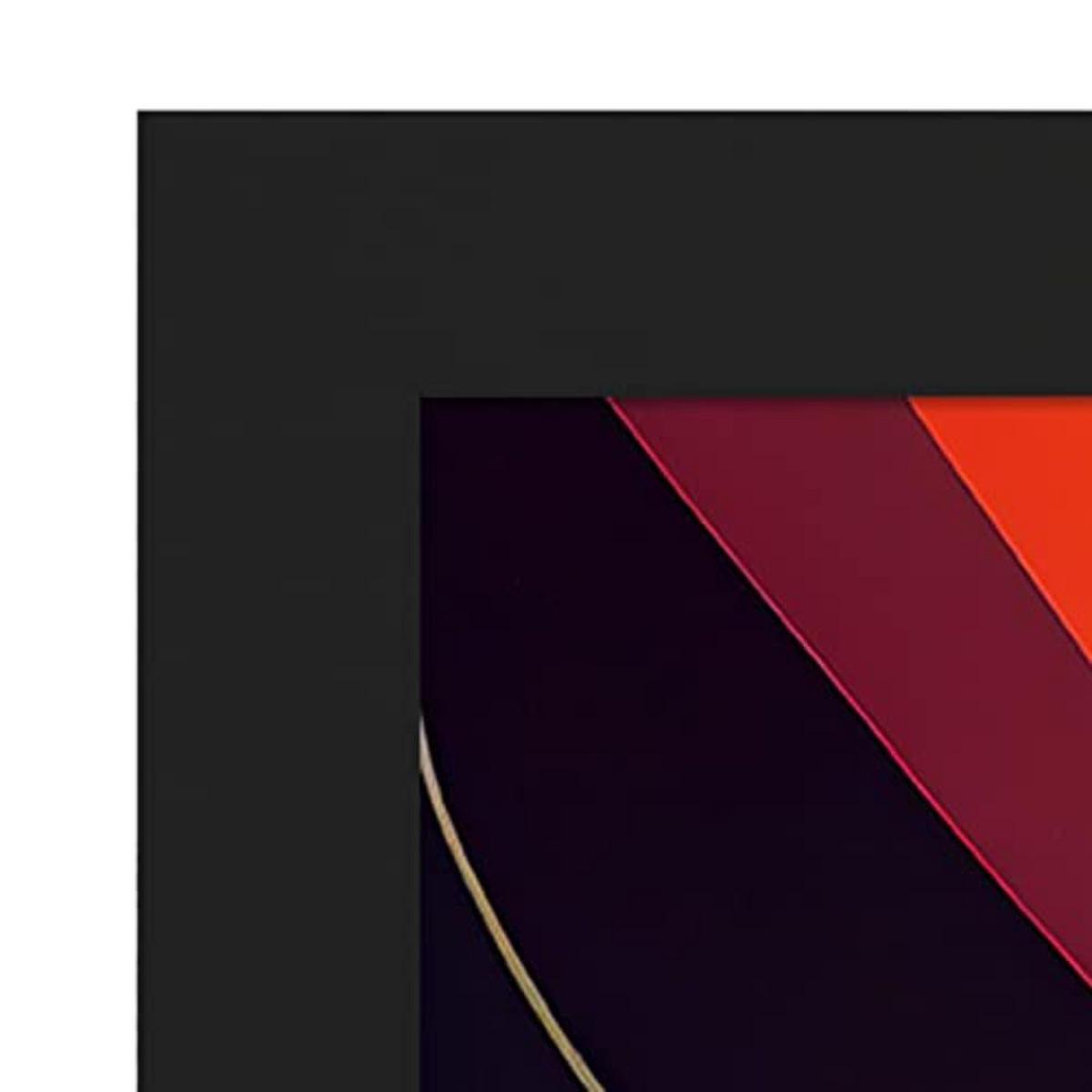 POSTER Set mit 4 Abstrakt Kugel Moderne Galaxien A3 Schwarzer Rahmen - Schwarz, Papier (29.7/3cm) - Nacnic