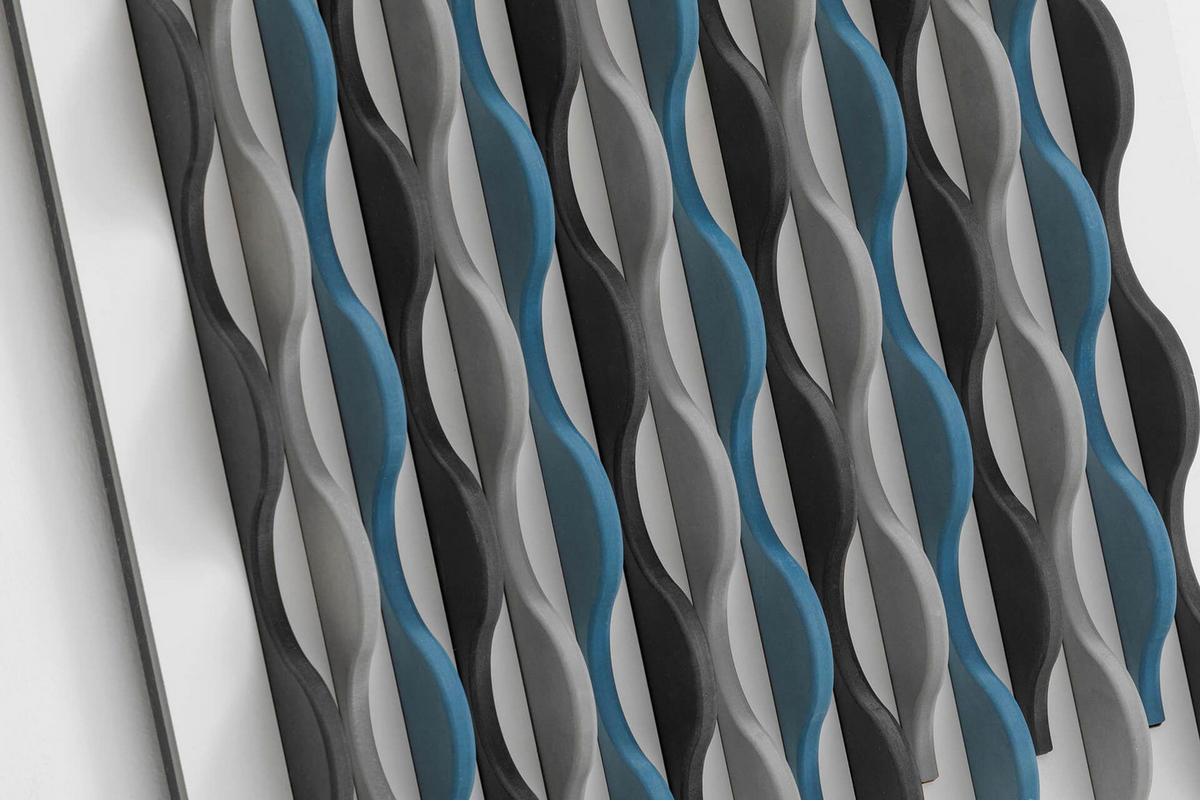 HOLZBILD Schwarz-Weiß 45/65 cm - Blau/Schwarz, Holz (5.46/65cm) - KUNSTLOFT