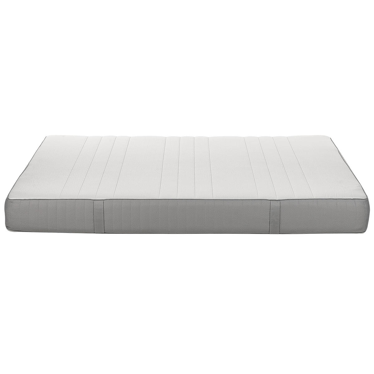 MEMORY-SCHAUMMATRATZE H2/3 Mittel 180/200 cm Whisper - Weiß, Textil (180/200cm) - Beliani