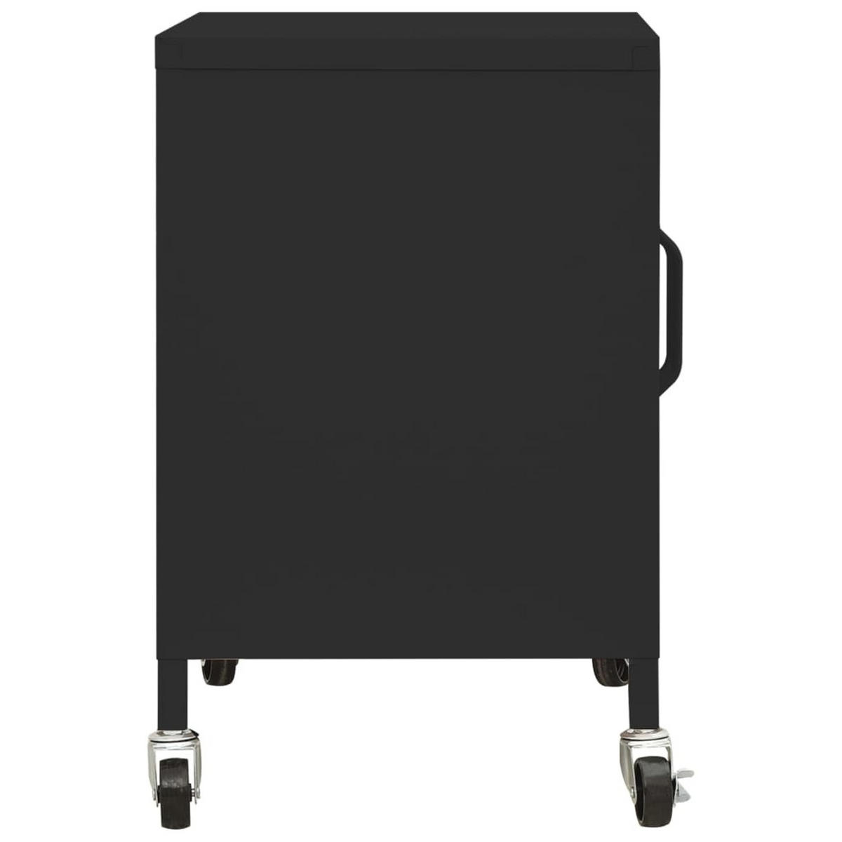 MEHRZWECKSCHRANK Myers 56/35/60 cm - Schwarz, Metall (56/60/35cm) - Nettlife