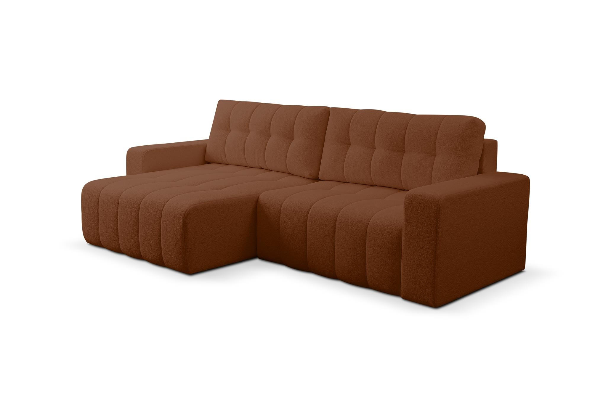 Bettso Ecksofa Braun 245x143 cm