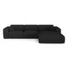 ECKSOFA RECHTS SCHLAFSOFA Steinbock Dunkles Anthrazit 280cm - Anthrazit, Textil (280/165cm) - Sia Home