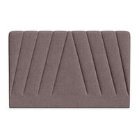 BETT-KOPFTEIL 150 cm - Stoff - Helllila - LIDAMA - Lila, Textil (152/110/10cm) - Pascal Morabito