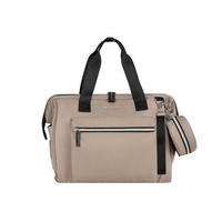 WICKELTASCHE Maxi braun Wickelunterlage, kleine Tasche, Reißverschluss, großes Hauptfach - Braun, Textil (27/22/40cm) - Kikka boo