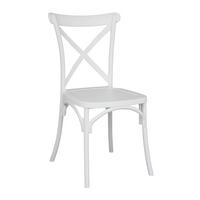 GARTENSTUHL, Weiß - Weiß, Kunststoff (54/49cm) - Oviala
