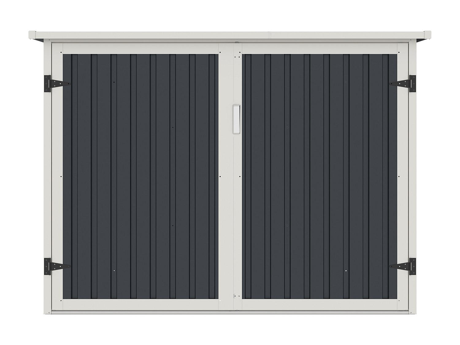 Vente-Unique Fahrradbox Anthrazit 189x142x189 cm