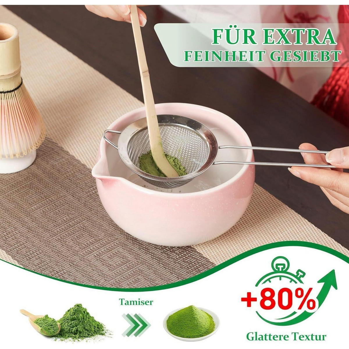 MATCHA Set 5-teiliges Set Rosa - Rosa, Keramik (15/10/15cm)