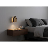 NATURGERÄUSCHEBOX - Vogelzwitscher mit LED-Beleuchtung und Bewegungssensor für stimmungsvolle Akzente, inkl. Wandhalterung - Weiß, Kunststoff (3.5/9.9/11cm) - Northpoint