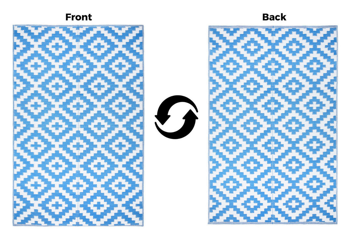 TEPPICH IBIZA Blau 120/180 cm - Blau, Kunststoff (120/180cm) - Tapiso