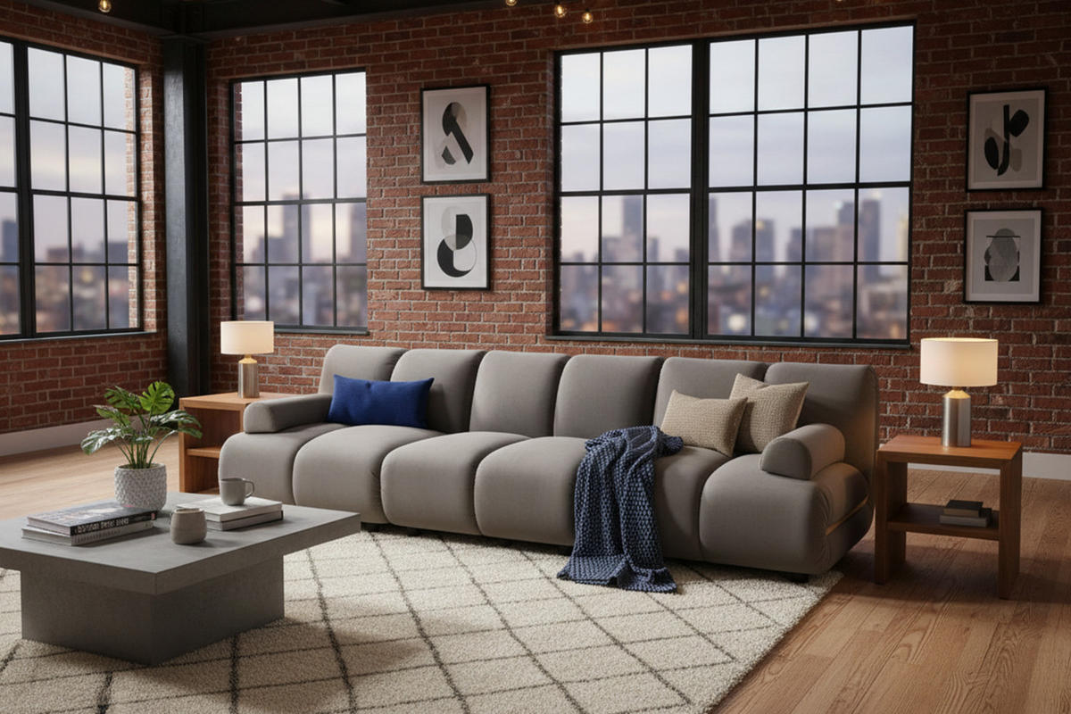 MODULSOFA LAYLA Taupe Velvet - Taupe/Schwarz, Buchenholz/Textil (274/74/99cm) - KAWOLA