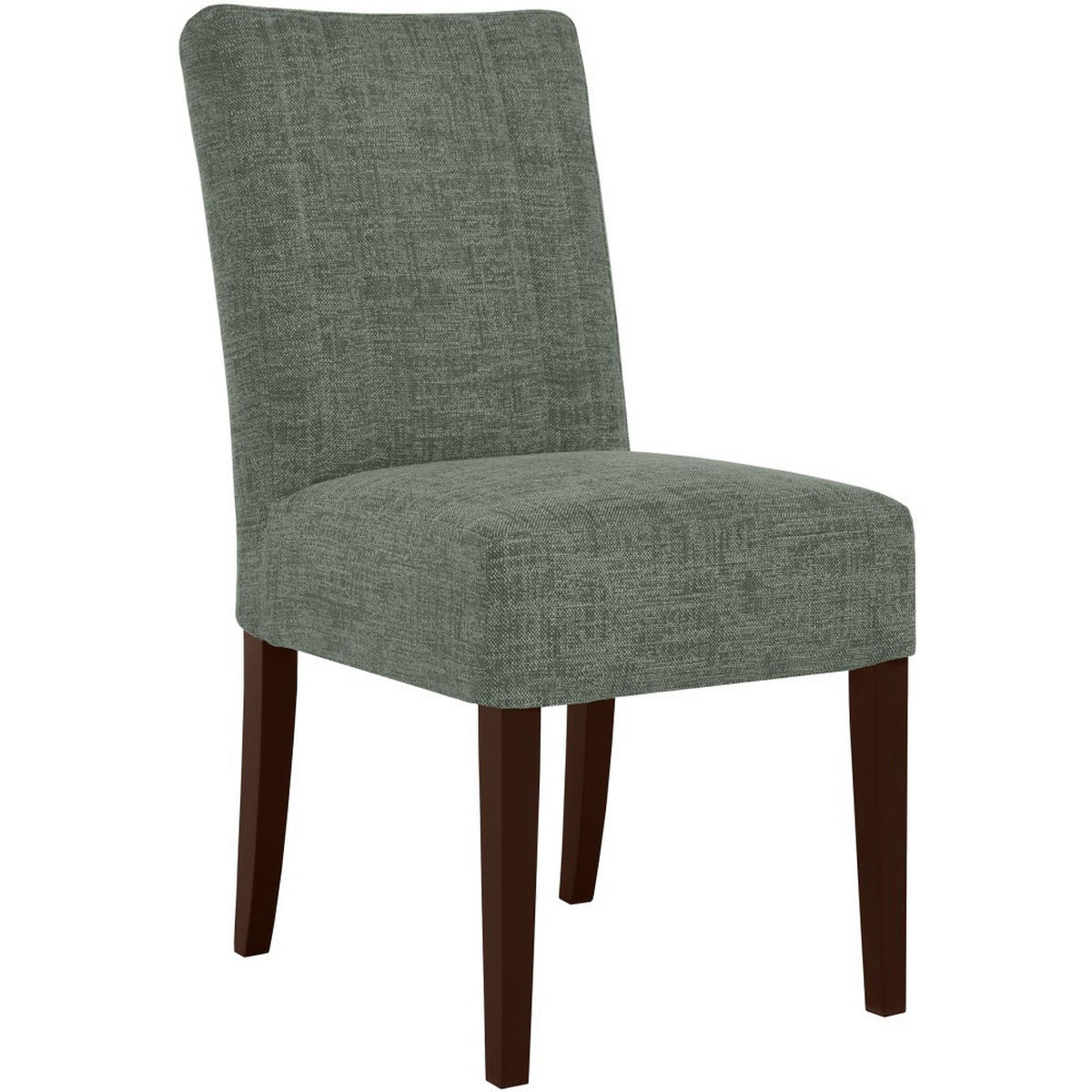 STUHL FREYA mit wengefarbenen Holzbeinen, Polsterstuhl, Dunkelgrün - Wengefarben/Dunkelgrün, Holz (47/94/42cm) - Beautysofa