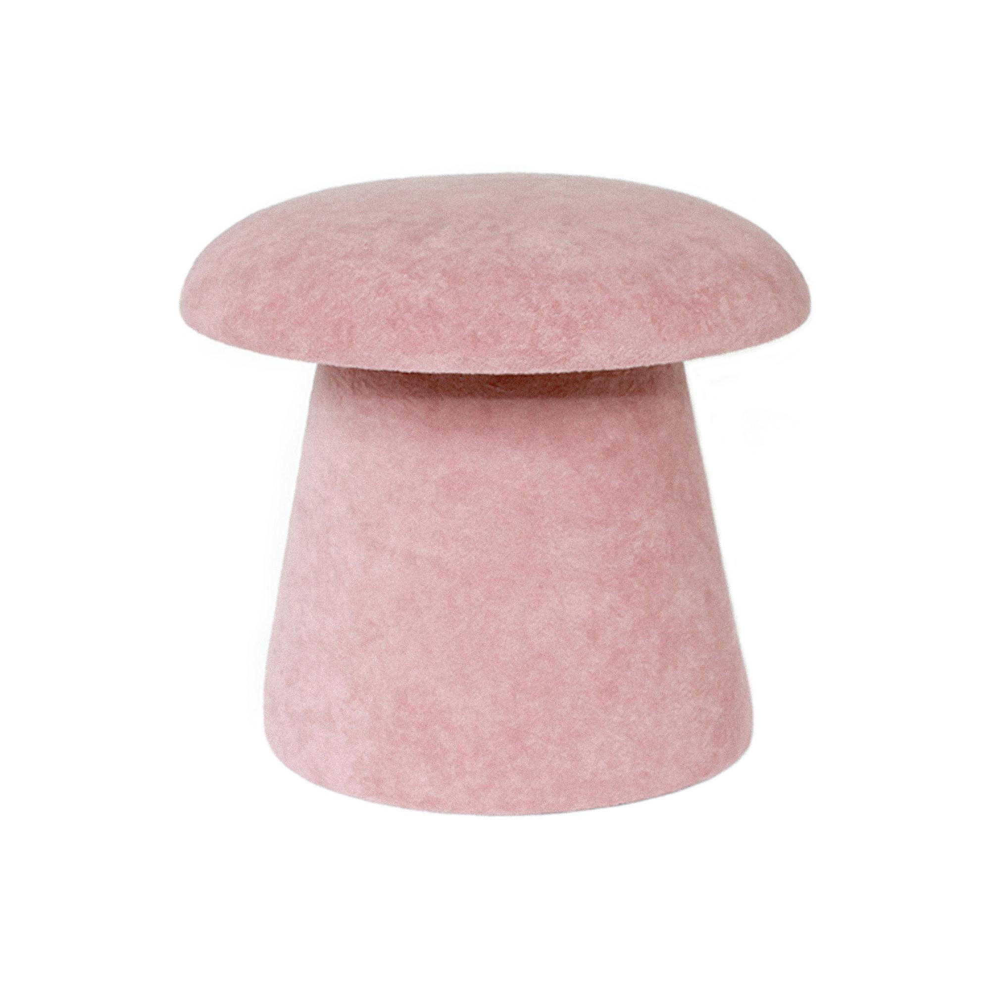 HOCKER Mushroom Rosa 39.5/39.5/37 cm - Pink, Textil (39.5/37/39.5cm) - Leitmotiv