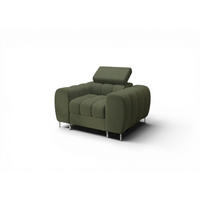SESSEL Bastien In Stoff Aragon - Grün, Holzwerkstoff/Textil (115/95/97cm) - Fun Möbel
