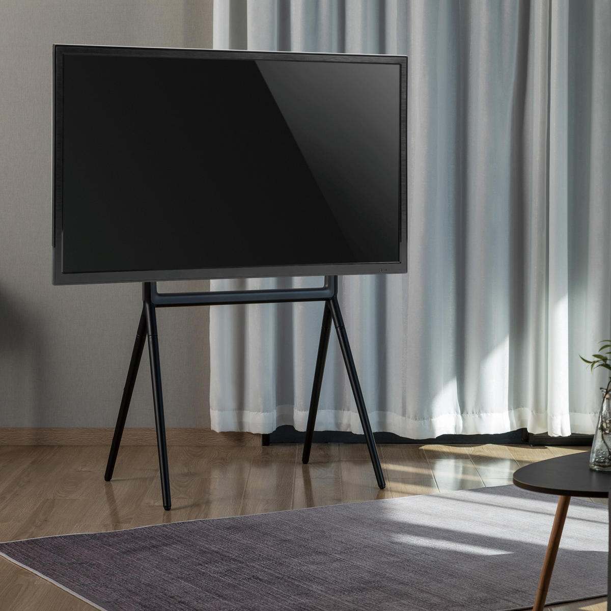 TV-HALTERUNG Vega - Schwarz, Kunststoff/Metall (83/136.5/60cm) - pro.tec