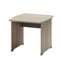 SCHREIBTISCH mit Gleitern L80 cm - Französische Herstellung - Nussbaumfarben, Holzwerkstoff (80/80/74cm) - Calicosy