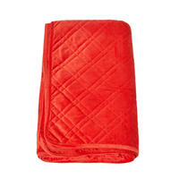 TAGESDECKE Samt 200/200 cm, geometrisch gemustert - Orange, Textil (200/200cm) - Homescapes