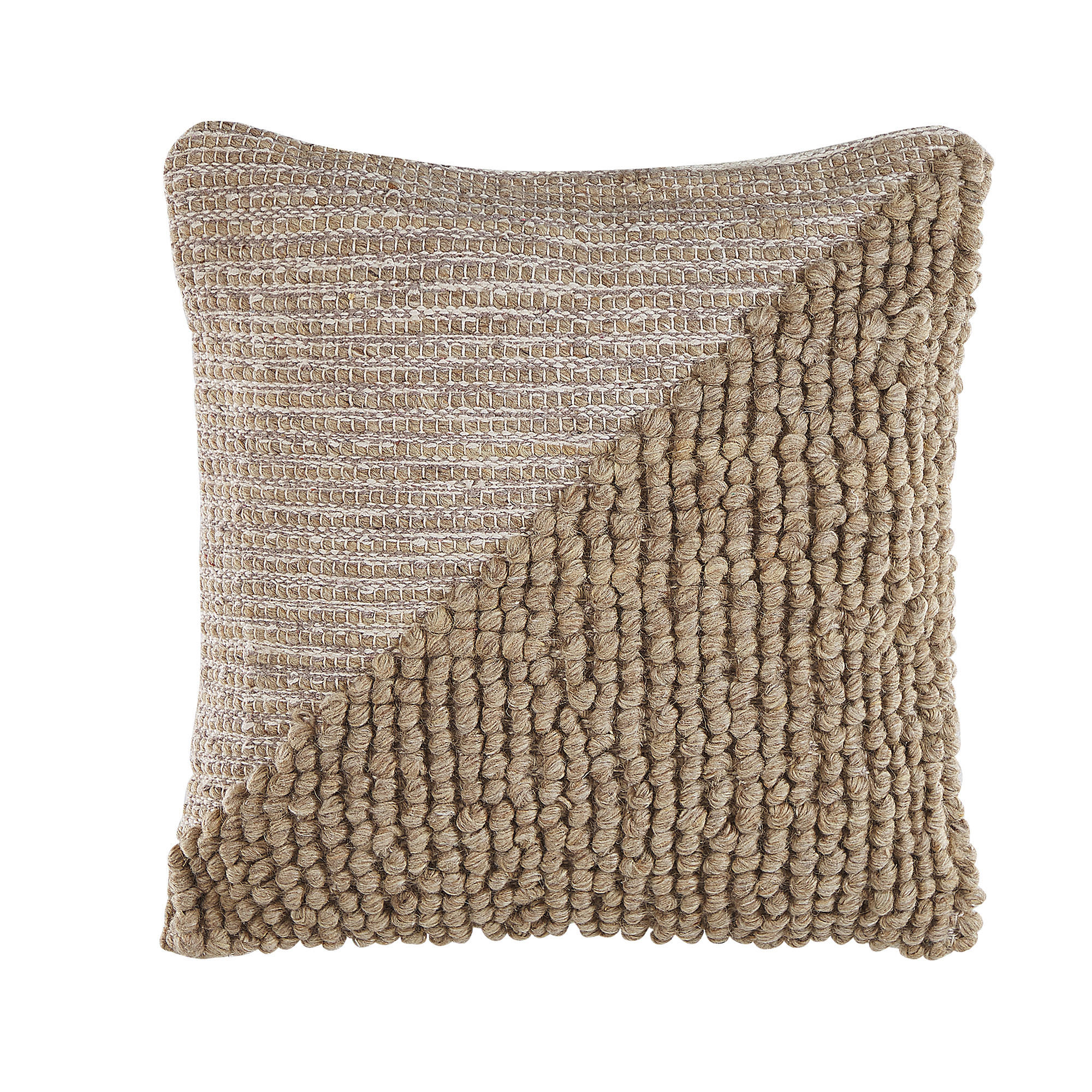 DEKOKISSEN 2er-Set Beige 45/45 cm Aslanapa - Beige, Textil (45/45cm) - Beliani