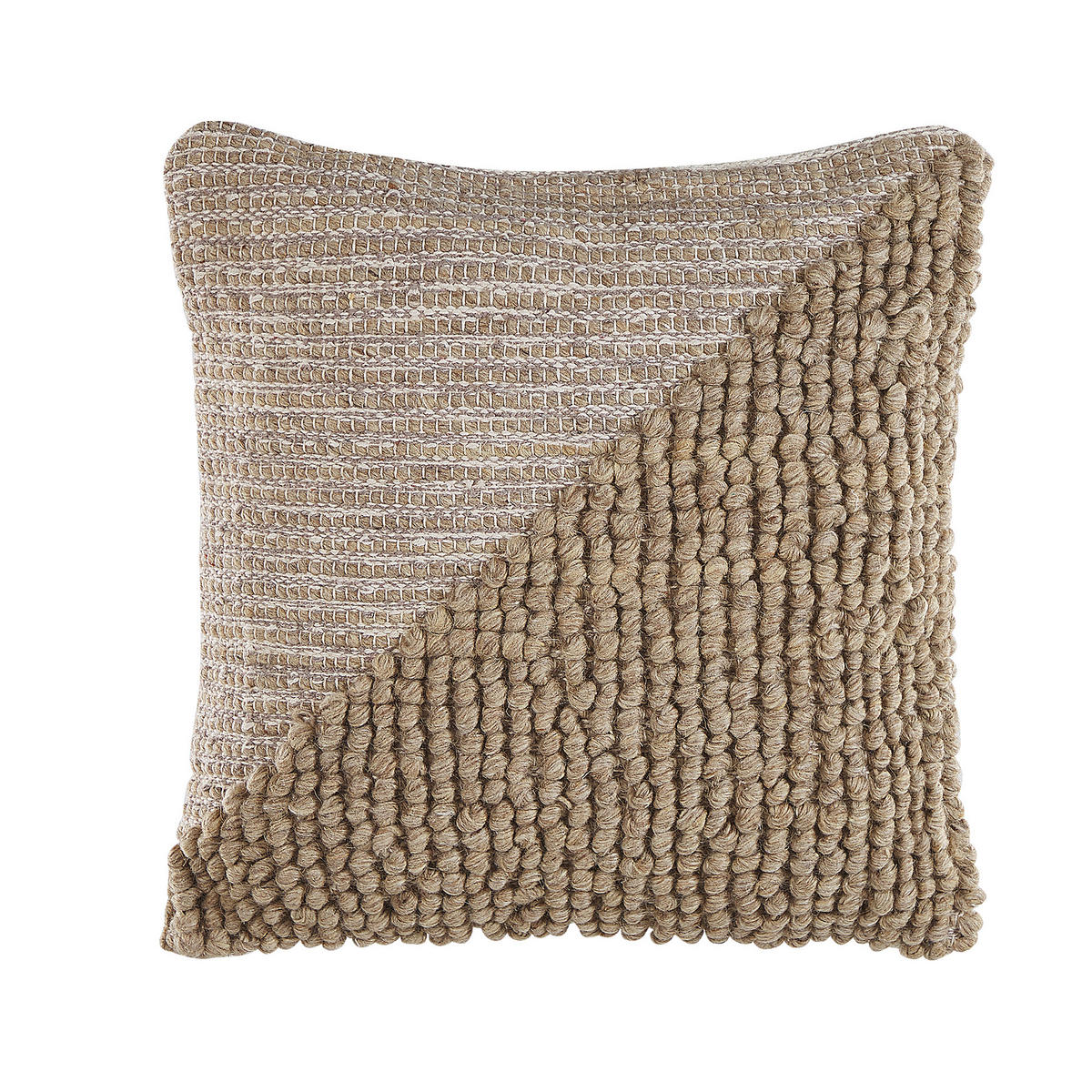 DEKOKISSEN 2er-Set Beige 45/45 cm Aslanapa - Beige, Textil (45/45cm) - Beliani