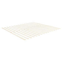 LETVENO DNO 160/200 cm Blanzac - svetlo rjava/rjava, leseni material (160/200cm) - Beliani