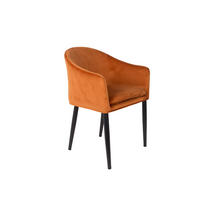 ESSZIMMERSTUHL Catelyn - Orange - 55.5/57/77 cm - Orange, Textil (57/77/55.5cm)