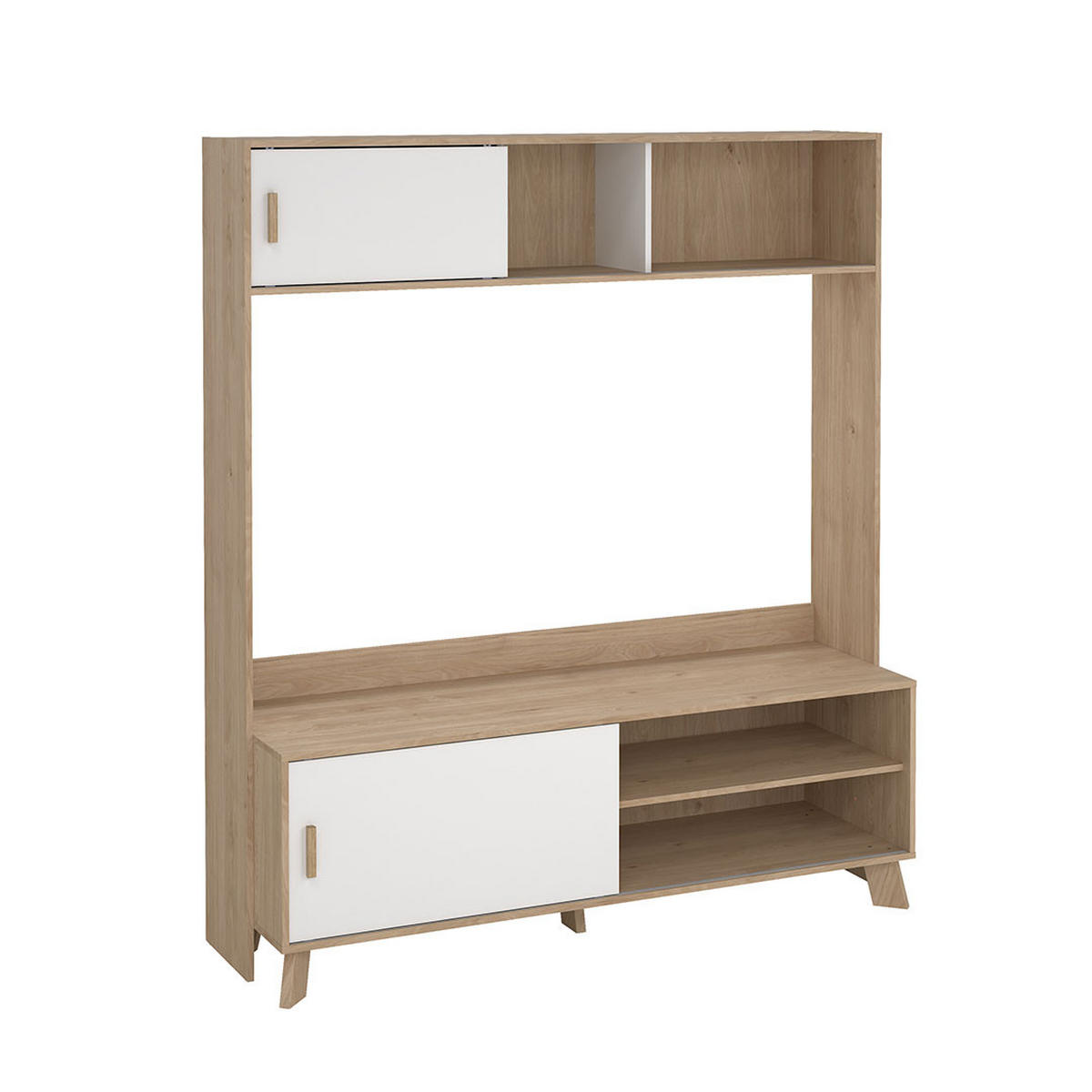 REGALSYSTEM, Ikast, Eiche, Holzwerkstoff, 159 x 49 x 181 cm - Eichefarben, Holzwerkstoff (159/181/49cm) - ebuy24
