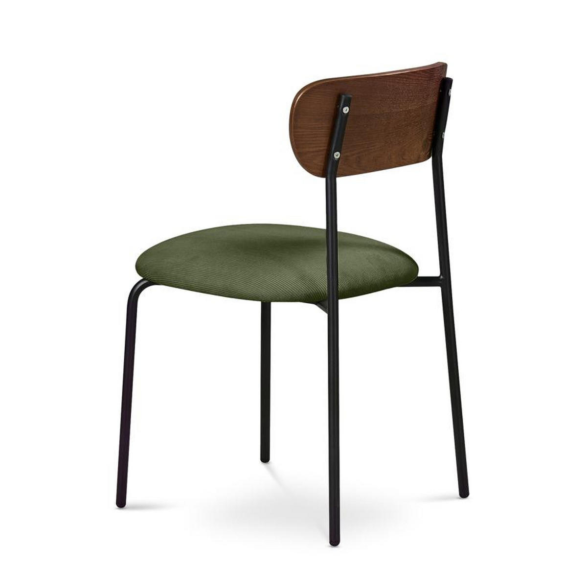 STÜLE 2er-Set Olivia skandinavische aus khakifarbenem Cord - Beige/Terracotta, Textil/Metall (46/81/50.5cm) - Sicaan