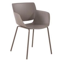 STUHL Kunststoff taupe - Taupe, Kunststoff/Metall (58/80/54cm) - CLP