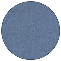 FEINSCHLINGEN VELOUR TEPPICH STRONG RUND - Dunkelblau, Textil (200/200cm) - Snapstyle