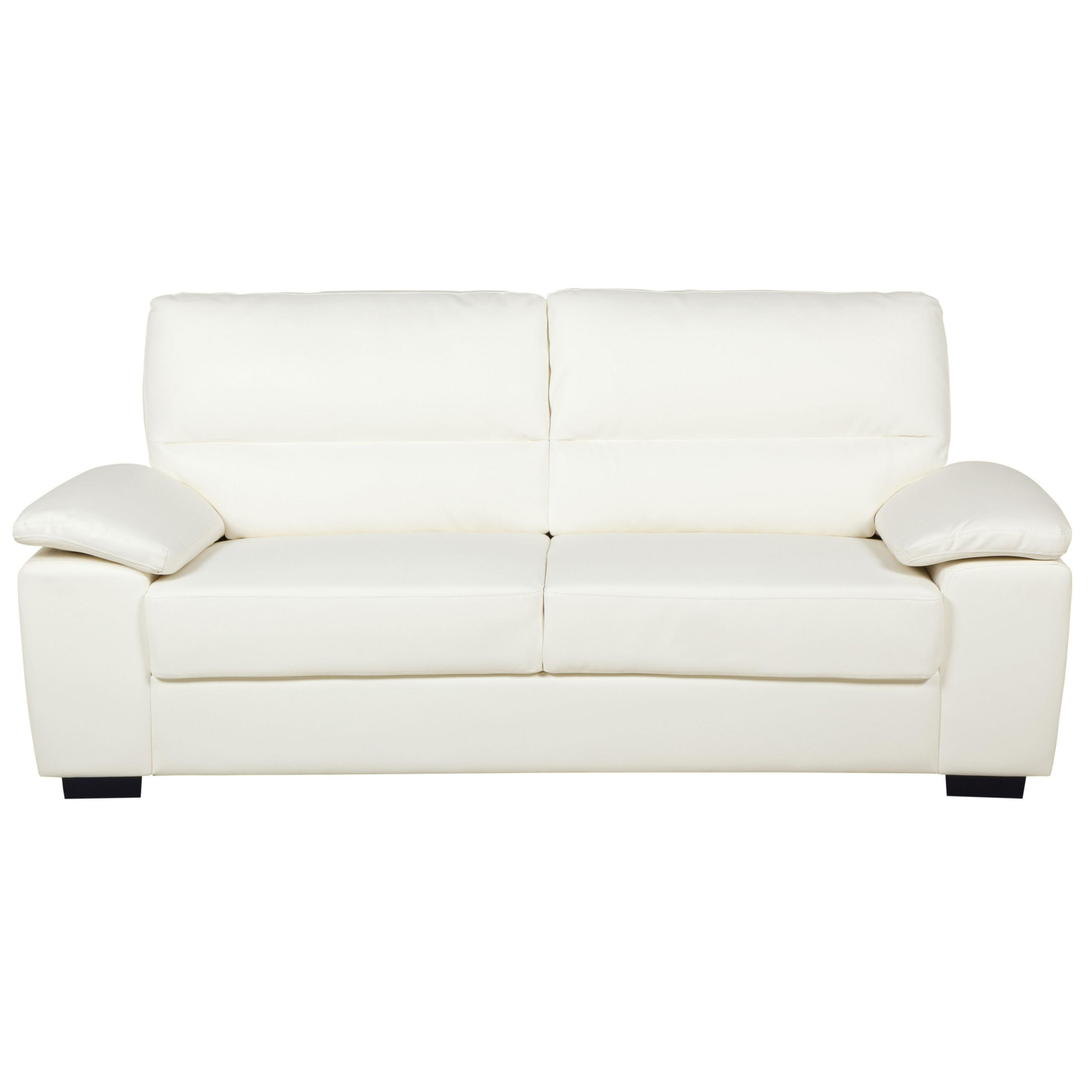 SOFA-SET 5-sitzer Kunstleder Beige Vogar - Beige, Kunststoff (195/90/74cm) - Beliani