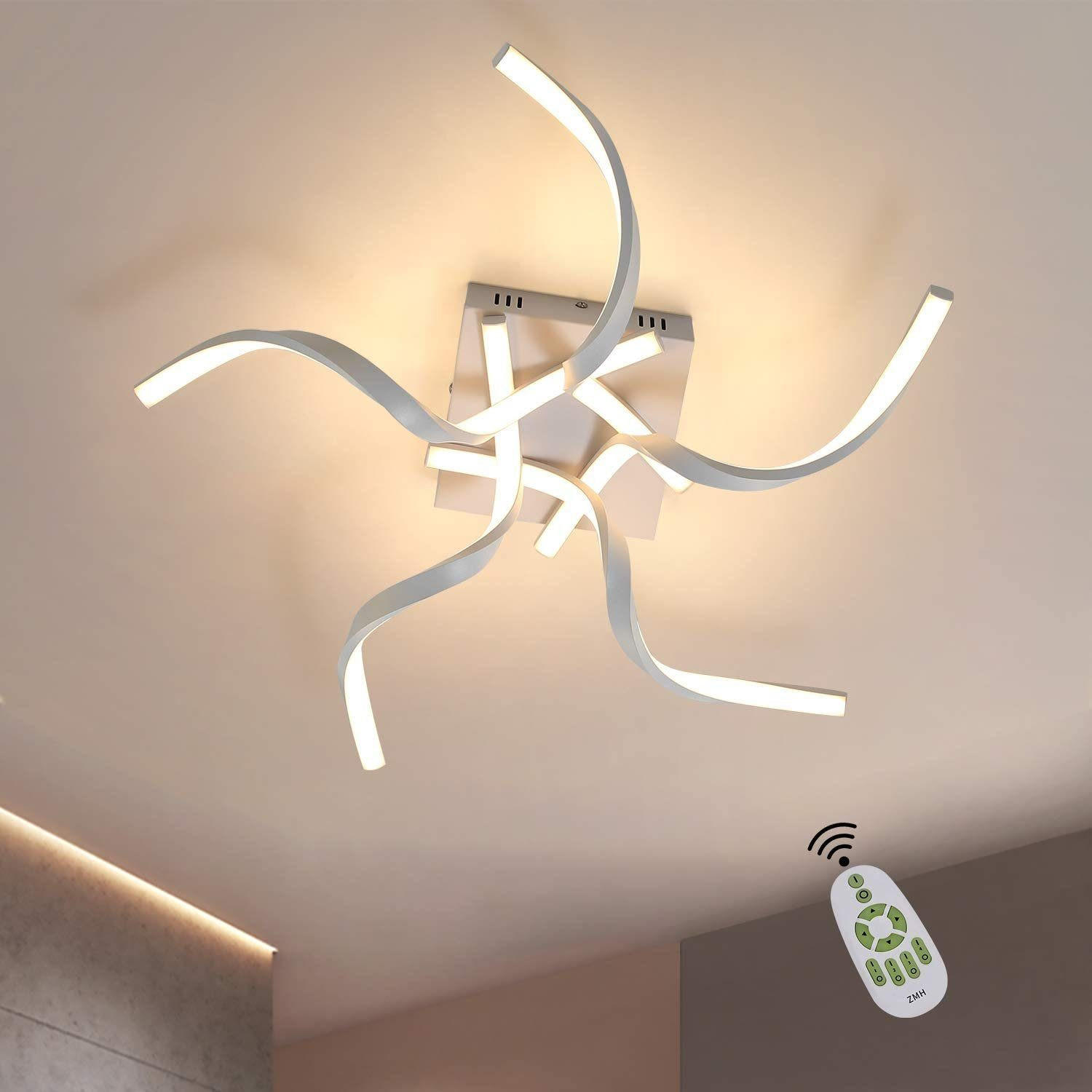 LED-DECKENLEUCHTE VanCleef 65/65/14cm - Weiß, Metall (65/65/14cm) - ZMH