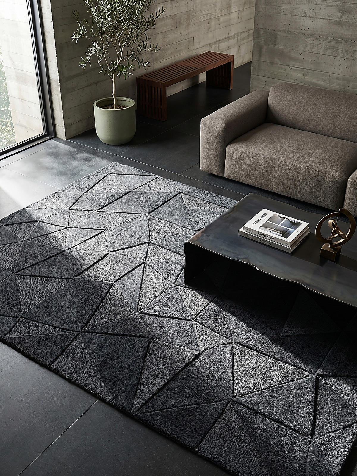 WOLLTEPPICH DEBEN 200/290 cm - Anthrazit, Textil (290/200cm) - KADIMA DESIGN
