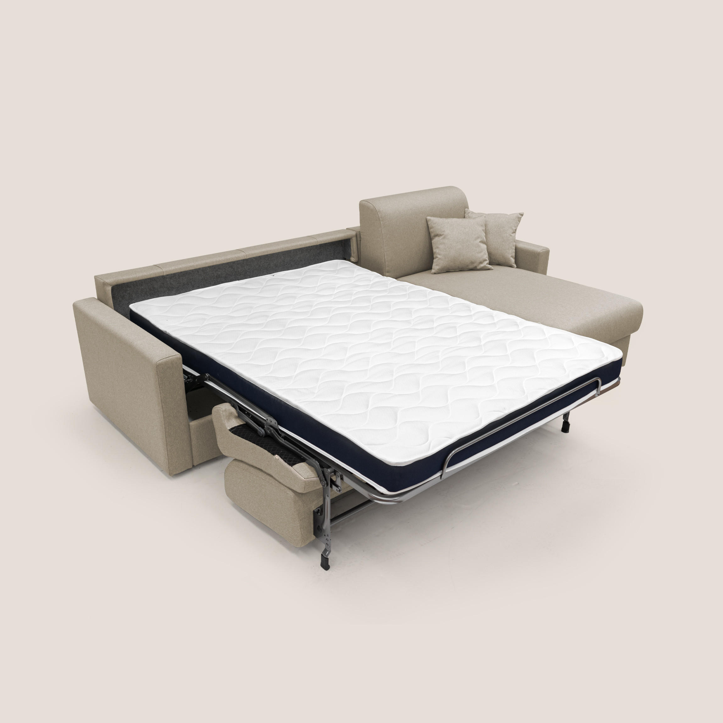 ECKSOFA LINKS Chris - Beige, Textil (288/96cm) - Divani.store
