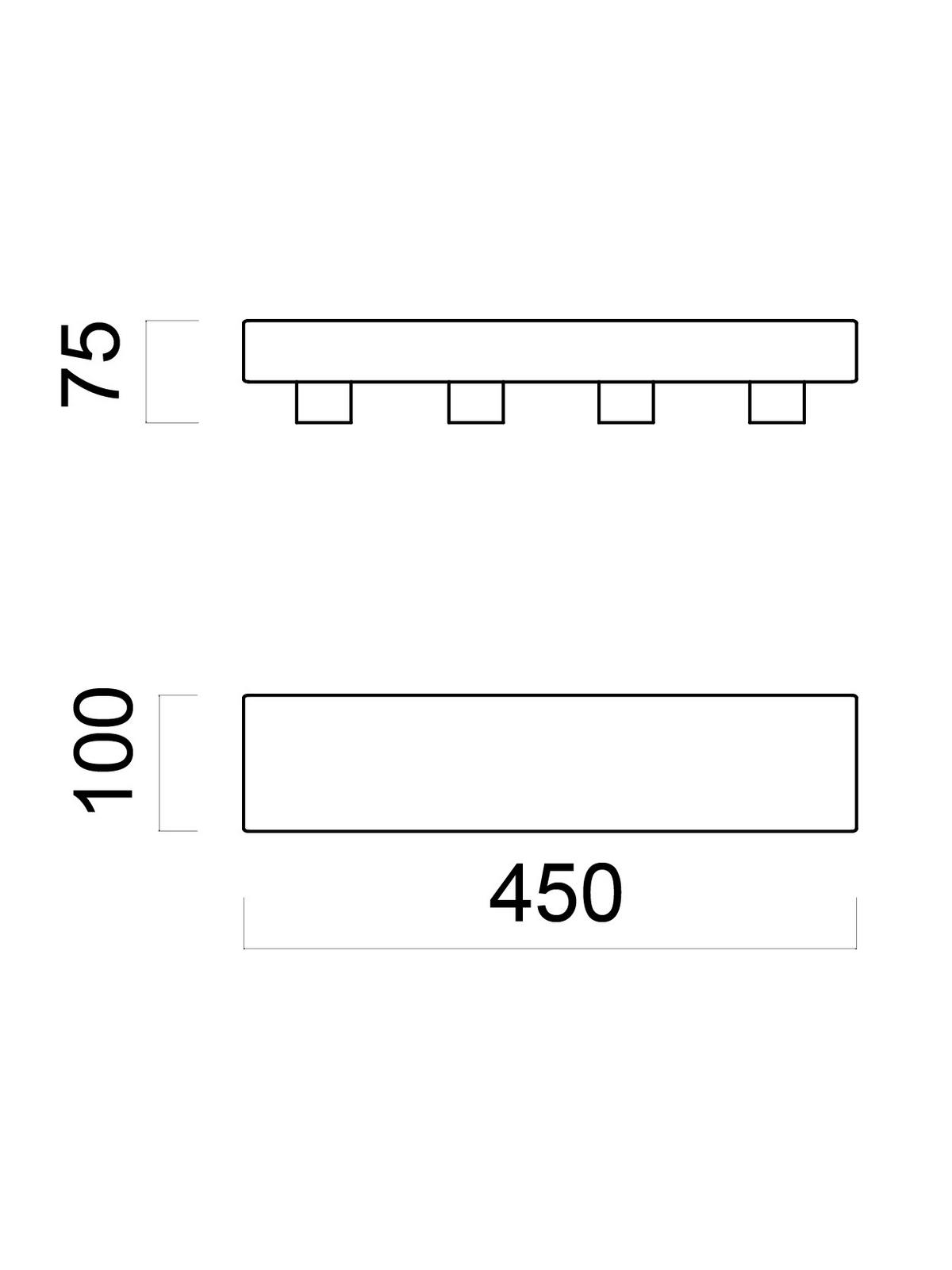 DECKENLEUCHTE - Dunkelbraun, Metall (10/45/7.5cm) - Lumicom