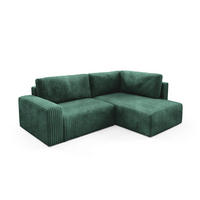 ECKSOFA Angela 4 Sitzplätze Tannengrün - Grün, Holz (245/182cm) - Petits-meubles