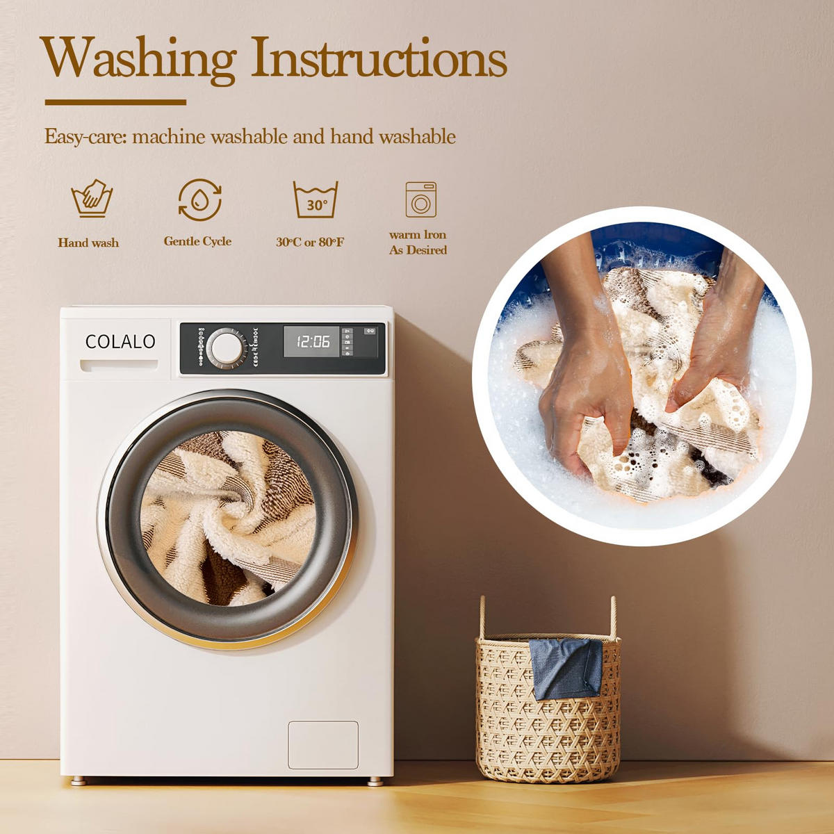 SOFAÜBERWURF ‎Jacquard Plush Braun 1 Stück - Braun, Textil (70/180cm) - Kaket