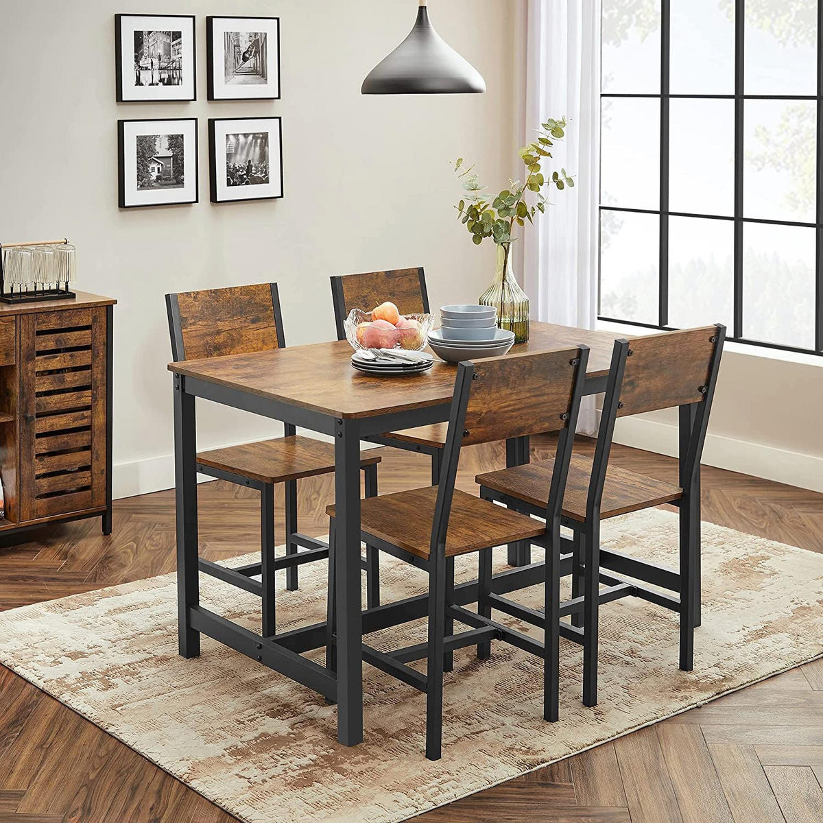 ESSZIMMERSTÜHLE N'DJAMENA 2ER-SET - Braun, Holzwerkstoff (46.6/87.1/36cm) - Hansiro