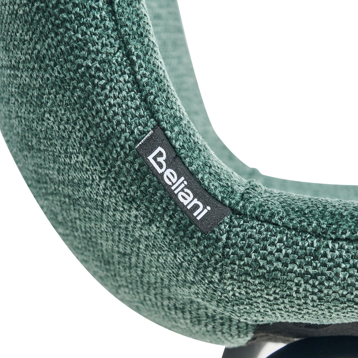 ESSZIMMERSTUHL 4er-Set Grün Caldwell - Schwarz/Grün, Textil (45/80/46cm) - Beliani